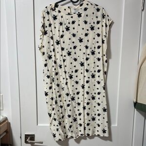 Floral Print Cream Dress